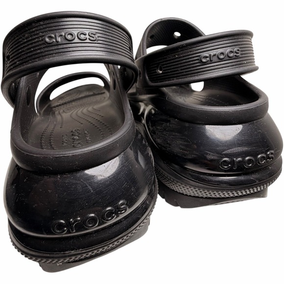 Crocs Mega Crush Platform Sandal Black Chunky Thick Sole Y2K Women 7 Goth Grunge - Picture 16 of 16